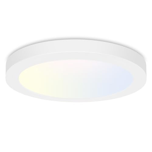 Image of hykolity 7 Inch Selectable CCT LED Round Flat Panel Light,1500LM