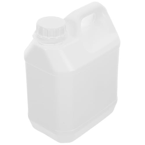 POPETPOP Seau Plastique Épais 2l en PE Blanc Renforcé pour Peinture et Produits Chimiques, Récipient Fiable pour Transport et Stockage en Divers Environnements