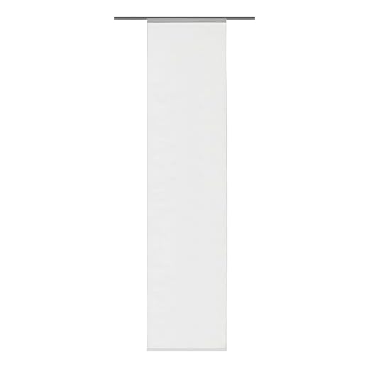 Home Fashion Rom Tenda a Pannello, Poliestere, Bianco, 245 x 60 cm