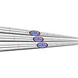 3 Shafts Steel Technology Series Diamond Precision Steel Iron Shafts A,R,S Or X (Senior) #TOP3