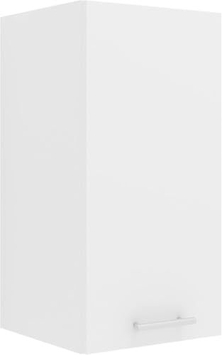 VCM Küchenschrank Breite 30 cm Holztür Hängeschrank Küche Küchenmöbel Esilo Weiß