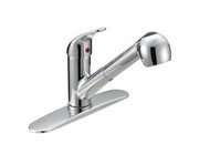 Matco-Norca BL-150C Single Handle CP Kitchen Faucet, P/O Spray Metal Lever Handle, Ceramic Cart, 1-3 Hole, Install Deck Plate Included