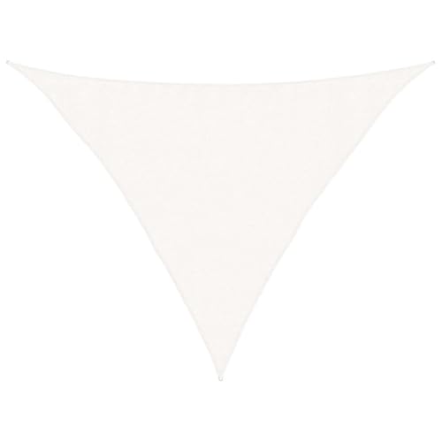 Voile d'ombrage triangulaire perméable à l'eau avec fixations inox