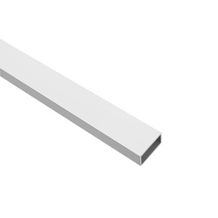 Amig - Tubo rectangular 40x20-2,5m aluminio blanco