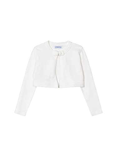 Mayoral Basic Knitted Cardigan for Girls Natural