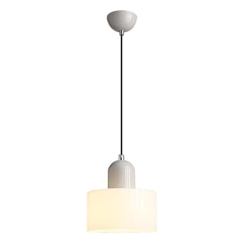 Lustre suspension E27 en verre cylindrique d'inspiration nordique