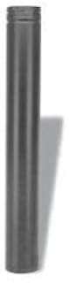 DuraVent 3112AB Stainless Steel 12 Inch Adjustable Length Pipe (Black) with 4 Inch Inner Diameter