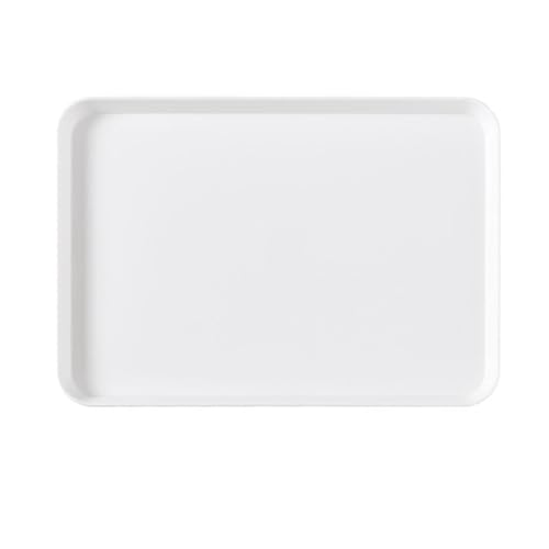 Tyenaza Plato de desayuno, plato de ensalada de estilo nórdico, plato de servicio rectangular de Minimalism PP, para el hogar, restaurantes, tiendas de postres