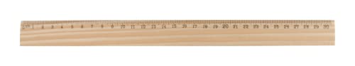 noTrash2003 3 Stück Holzlineal, Lineal 30 cm Holz Kinder Lineale mit Zentimeterskala Lineal Holz Klein Einseitig Bedruckt Messlineal für Matheholz Basteln Kinder Schule Klassenzimmer Zuhause Büro