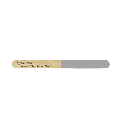 WALLCOVER Peinture murale gris pour intérieur motif Moon 1F satiné | Couleur professionnelle en latex de qualité supérieure | Autres tailles et couleurs disponibles Cover