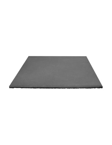 JARDIN202 - Loseta de Caucho Antivibración | Especial para Exterior y Gimnasios | Suelos Infantiles | Fitness | 50 x 50 x 1,5 cm (Gris)