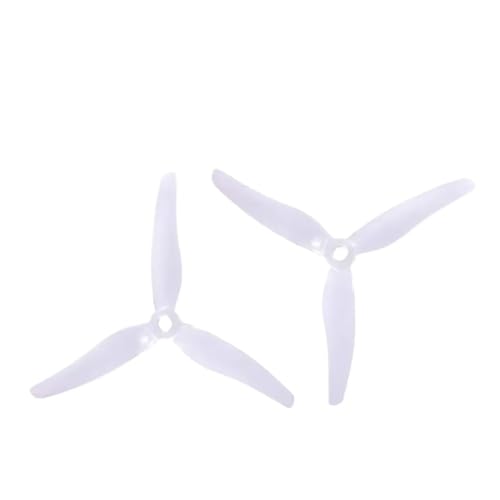 4PCS 51433 5inch Tri-Propeller Props CW CCW 2ペアFPVレーシングドローンブラシレスモータードローンプロペラと互換性(2pairs 51433 clear)