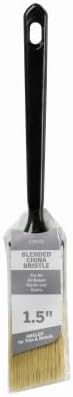 Shur-Line Good 1.5" Blended China Bristle Angled Paint Brush with Plastic Handle - Quantity of (12)