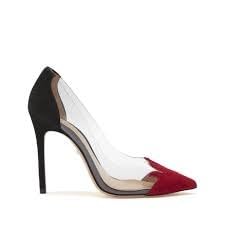 SCHUTZ Den High Heel Pointed Toe Dress Pumps Flame Pointed Toe Transparent Shoes3