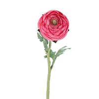 Gisela Graham Pink Dark Artificial Ranunculus Stem