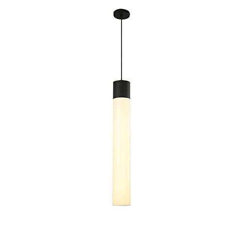 Lámpara colgante de tubo largo LED de 80 cm en aluminio para techos de dormitorios modernos