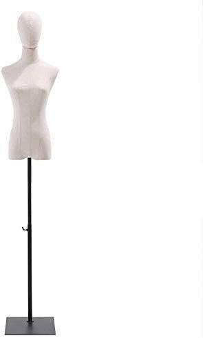 CONGRUI Mannequin Torso Dress Form Dressmakers Female Tailors Dummy Display Bust for Fashion Clothing with Head