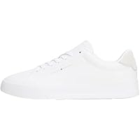 Tommy Hilfiger Court Sneaker Mujer Detail Essential de piel, Blanco (White), 43