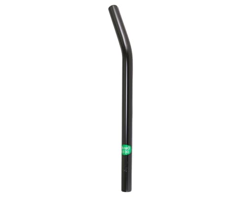 ALTALINE Bicycle Chromoly Black Lay-Back 22.2mm Seatpost 400mm Long Without Support