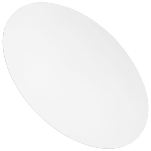 Vaguelly Feuille Acrylique Ronde Transparente 25 CM 3 MM Disque Rond en Acrylique Léger Haute Transparence pour Bricolage Protection Table et Projets DIY