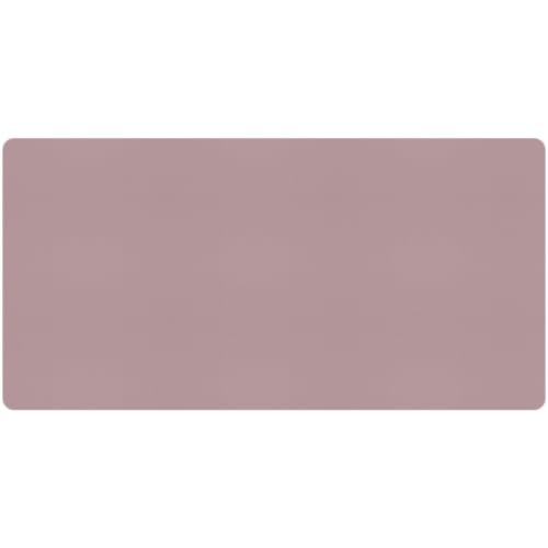 Bloss Pink Desk Mat, Large Mouse Pad, Non-Slip Desk Protector Mat, Leather Desk Blotter, Waterproof Desk Pad for Make Up Desk/31.5×15.7 Inch