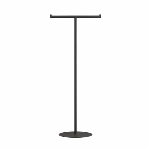 Présentoir à vêtements au sol blanc tube industriel pour magasin