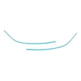 EffiFish Scheinwerfer-Augenbrauen-Aufkleber für Tesla Modell 3 Y 2020–2025, PET-Zierleiste, Aufkleber in Rot, Grün, Blau, Gelb für Auto-Styling (blau)