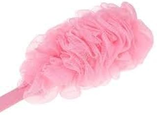 ليفة استحمام الجسم بمقبض طويل منحني لتنظيف البشرة، فرشاة استحمام للرجال والنساء (لون عشوائي) قطعة واحدة