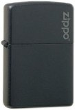  Zippo Feuerzeug Black matte with Logo + Gaseinsatz