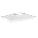 vidaXL Toile de Toit de Belvédère 2 Niveaux Auvent de Remplacement Toile de Toit de Chapiteau Dessus de Belvédère 310 g/m² 4x3 m Blanc