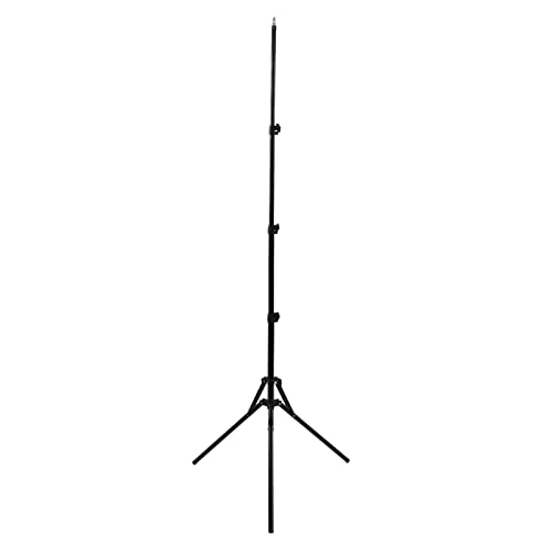 Image of Adjustable Light Stand, 190cm Photography Tripod, Telescopic Design for LED Video Light with Reversible Folding Storage, Compatible with Most Photographic Equipment