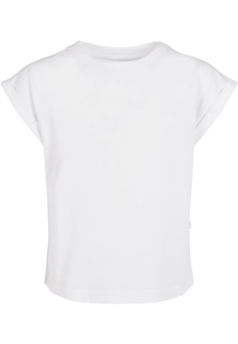 Urban Classics Mädchen Organic Extended Shoulder Tee voor meisjes T Shirt, Weiß, 122-128 EU