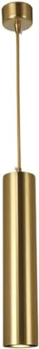 LAPHAL Industrial Pendant Light Brass Long Tube Pendant Light Modern Minimalist Adjustable...