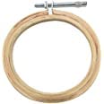 1 Pieces 3 Inchs Wooden Embroidery Hoops Adjustable Bamboo Circle Cross Stitch Hoop Ring Bulk Wooden Round Embroidery Hoop for Art Craft Handy Sewing and Christmas Decoration-image-11