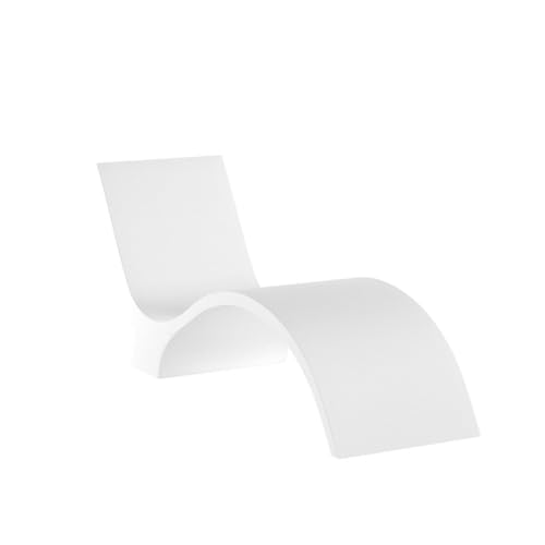 Ledge Lounger - Signature Chaise Deep - Inside Pool & Sun Shelf Lounge Chair - Designed for Deep Shelves 10”-15” - Compatible with All Pool Types - Poolside & Sun Deck Tanning - Set of 2 - White