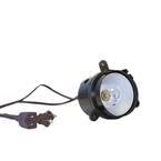 Custom Service Hardware 18/2 Black Furniture Incandescent Can Light with 2 ft. Male and Female Extension Cord Leads