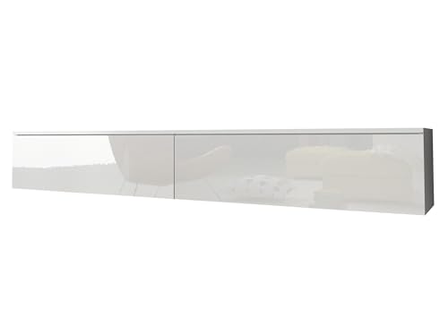 Mirjan24 TV Lowboard Stone, TV Schrank, Fernsehschrank, Grifflose Öffnen,...