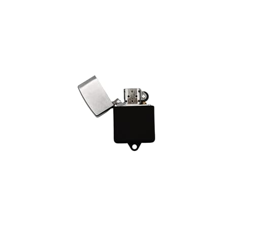 Lighter Case & Keychain Holder (Black) Compatible with Zippo