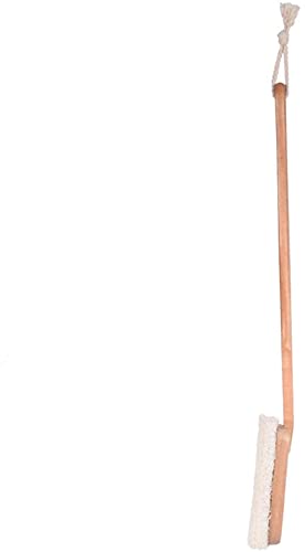 Cepillo de baño de lufa con Mango Largo de Madera Cepillo de baño Depurador de Espalda Cepillo de baño Exfoliante Cepillos de baño y Cuerpo