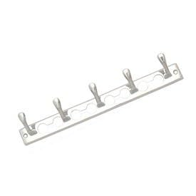 SMART SHOPHAR Simply Wall Hook 2 Legs Silver, Pack of 1 / Heavy Duty Hanger for Hanging Keys, Cup, Coat, Hat, Kitchens Towel in Bathroom and Office/Screws with Plastic Plugs-image-9