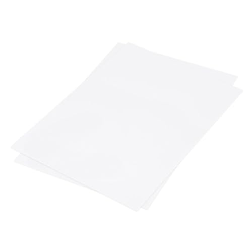 Image of MECCANIXITY ABS Plastic Sheet 12 Inch x 8 Inch x 0.06 Inch ABS Styrene Sheets for Building Model DIY Crafts Panel White 2 Pcs