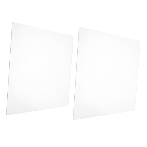 HAWILLOSCH 2 Uds Hojas Lámina acrílica transparente tablero de acrílico artesanal tablero de acrílico del marco de la imagen planchas metacrilato transparente tablero acrílico transparente