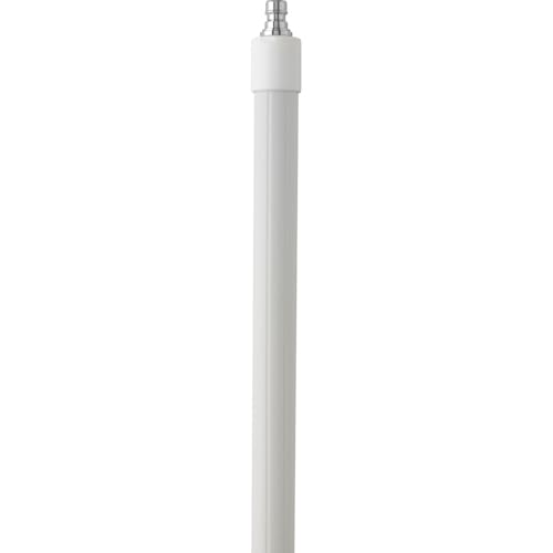 Image of Vikan 2973Q5 62.9 inch-113.9 inch Quick Connect Waterfed Aluminum Extension Handle with Threaded Tip, 1.26 inch Diameter, White