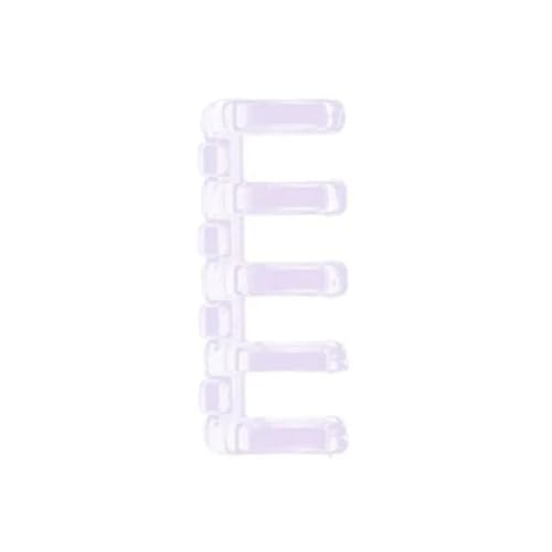 バインダーリング50個ルーズリーフバインダーリング、ブックリング、鍵、インデックスカード、学校、自宅、またはオフィス用の小さなバインダーリング(パープル)