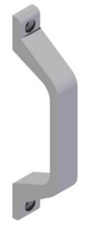 Tecnac. S.L. - Asa tirador aluminio sin placa plata 136 mm