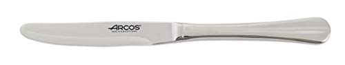 Arcos Serie Burdeos - Cuchillo de Postre - Monoblock de una pieza en Acero Inoxidable 100 mm - Color Plata