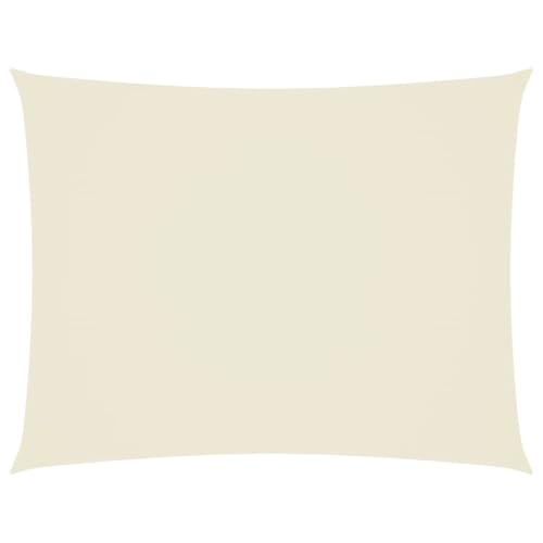 vidaXL Sonnensegel Oxford-Gewebe Rechteckig 4x6 m Creme