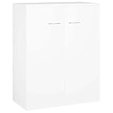 vidaXL Credenza Bianca 60x30x75 cm in Truciolato...