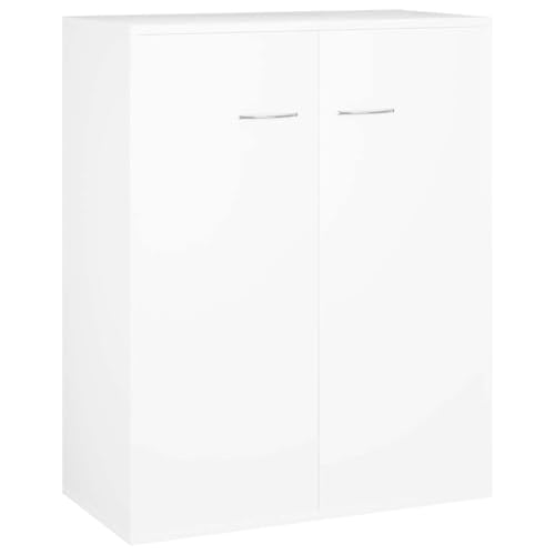 Emmtore Aparador de Madera contrachapada Blanco 60x30x75 cm