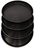 Matri Round Plastic Plant Saucer 16" Set of 4 Units (Black Color)